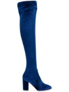 Aquazzura So Me 85 Thigh High Boots - Blue