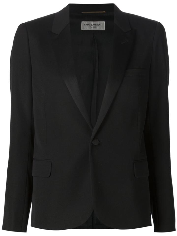 Saint Laurent 'iconic' Smoking Jacket - Black
