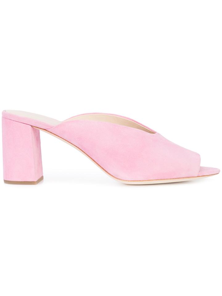 Loeffler Randall Peep Toe Sandals - Pink & Purple