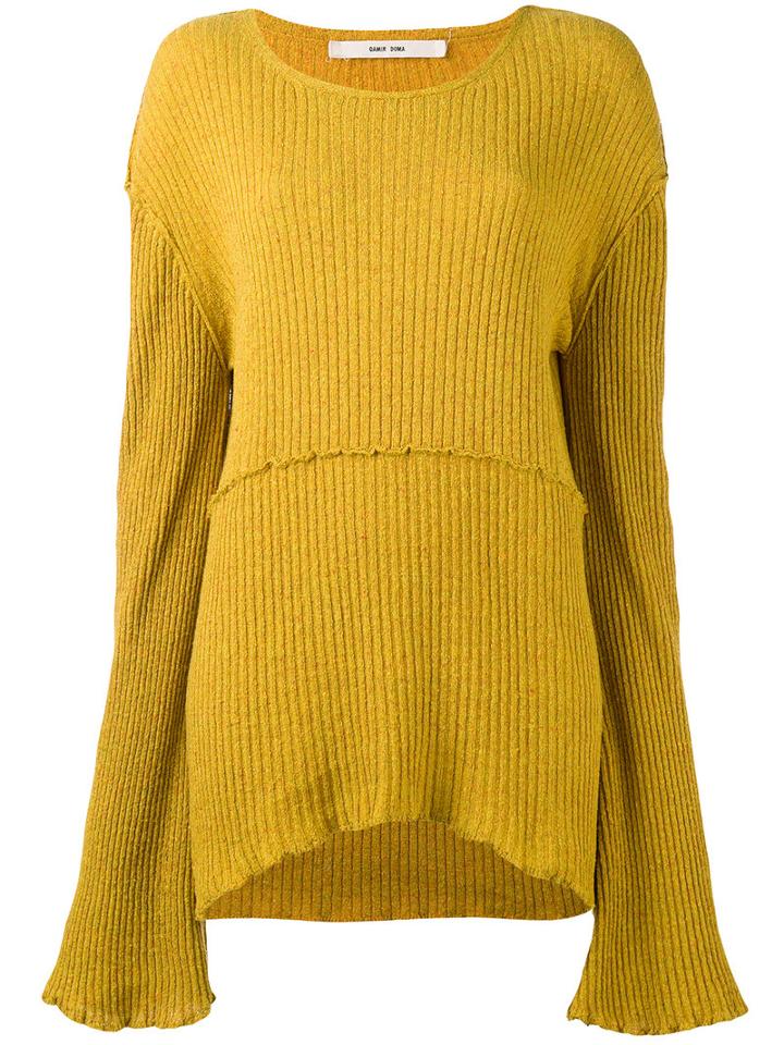 Damir Doma - Karis Jumper - Women - Silk - M, Yellow/orange, Silk