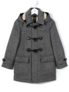 Burberry Kids Hooded Duffle Coat, Boy's, Size: 12 Yrs, Grey