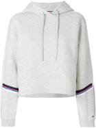 Tommy Jeans Paneled Cropped Hoodie - Grey