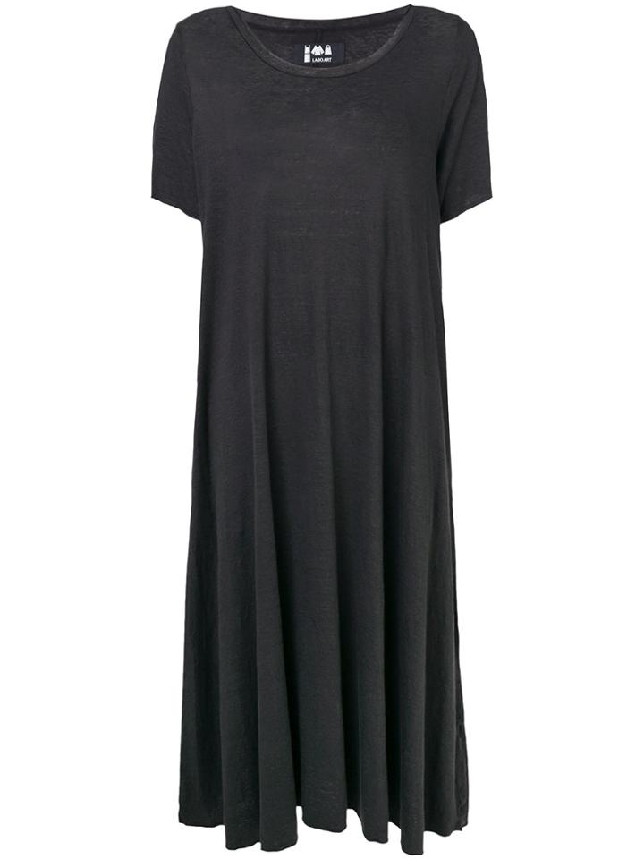 Labo Art Scoop Neck A-line Dress - Blue