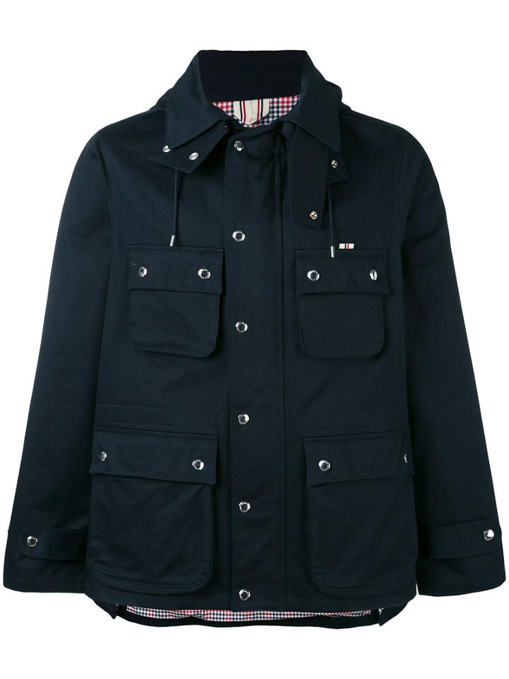 Maison Kitsuné - Light-weight Jacket - Men - Cotton/acetate/viscose - M, Blue, Cotton/acetate/viscose