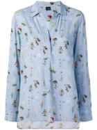 Fay Floral Print Blouse - Blue