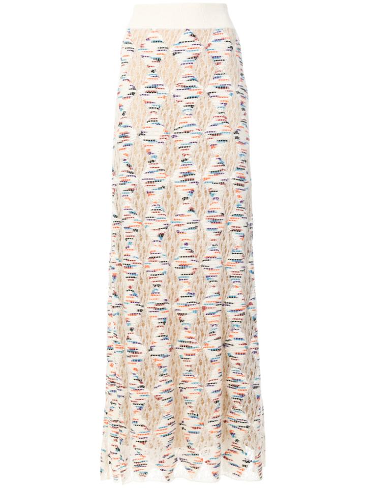 Missoni Maxi Knit Skirt - Nude & Neutrals