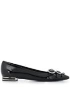 Casadei Pointed Ballerina Shoes - Black