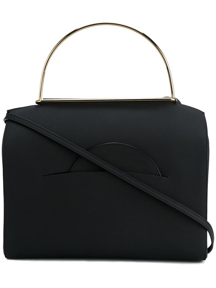 Roksanda Metal Handle Bowling Tote, Women's, Black