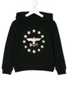 Boy London - Globe Star Hoodie - Kids - Cotton/spandex/elastane - 11 Yrs, Black