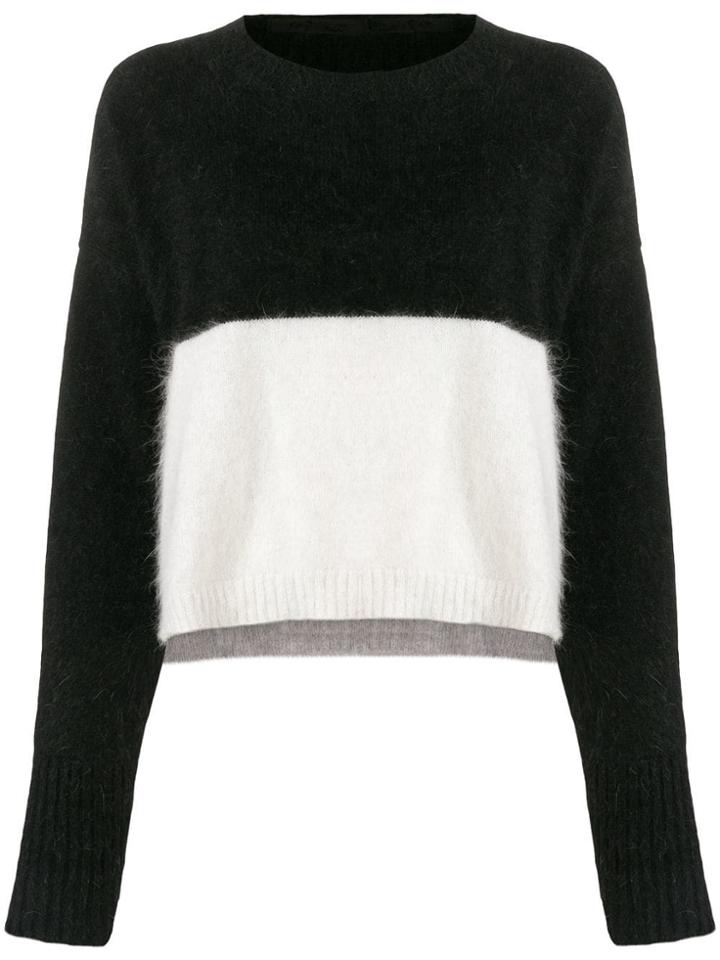 Diesel Colour Block Sweater - Black