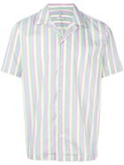 Cmmn Swdn Striped Short-sleeve Shirt - White