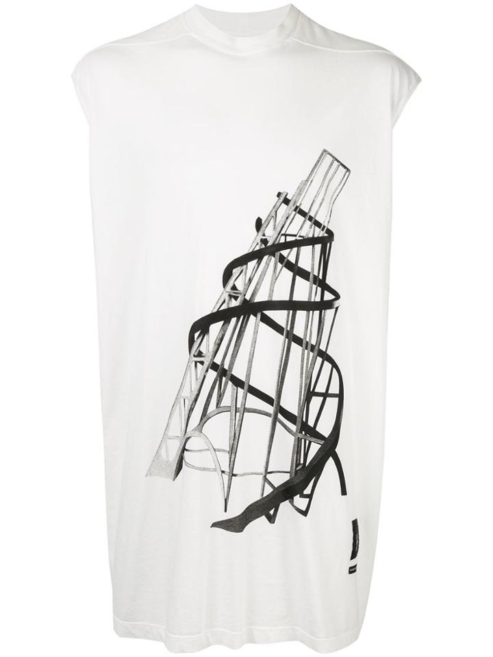 Rick Owens Drkshdw Graphic Shirt - White