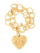 Chanel Vintage Triangle Cc Chain Bracelet - Gold
