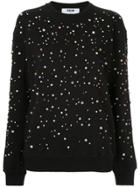 Msgm Embellished Sweatshirt - Black