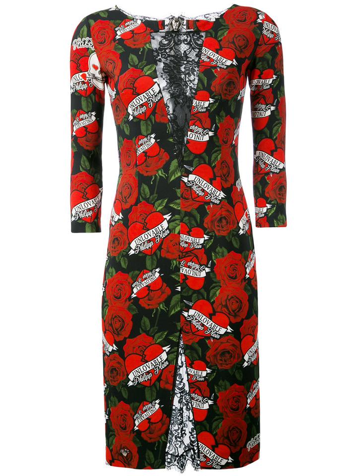 Philipp Plein - Old Fashioned Dress - Women - Cotton/polyamide/spandex/elastane/viscose - Xl, Black, Cotton/polyamide/spandex/elastane/viscose
