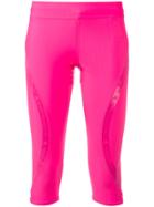 Adidas By Stella Mccartney Run Three-quarter Tights - Pink & Purple