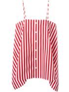 Balenciaga Striped Top, Women's, Size: 38, Red, Cotton