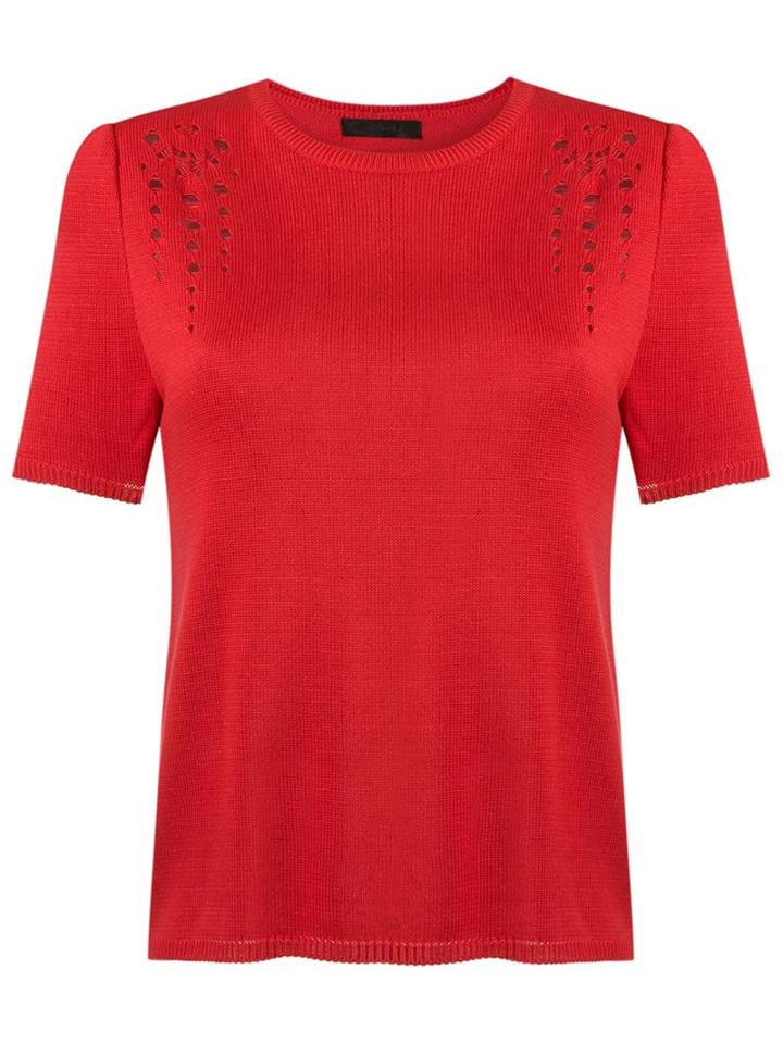 Talie Nk Knit Top, Women's, Size: Medium, Red, Viscose