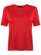 Talie Nk Knit Top, Women's, Size: Medium, Red, Viscose