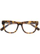 Stella Mccartney Eyewear Tortoiseshell Star Detail Glasses - Brown