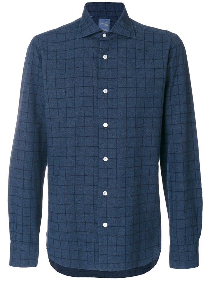 Barba Formal Button-down Shirt - Blue