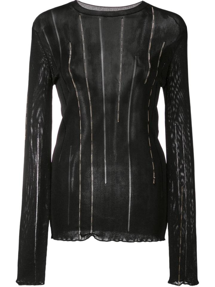 Nina Ricci Chain Detail Top - Black