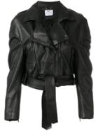 Magda Butrym Cropped Biker Jacket - Black