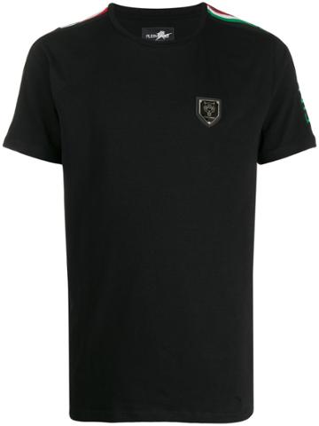 Plein Sport It Stripes Relaxed-fit T-shirt - Black