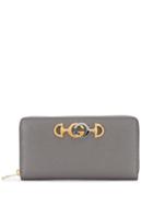 Gucci G Horsebit Large Wallet - Grey