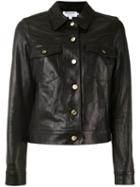 Frame Denim - Buttoned Jacket - Women - Leather - Xs, Black, Leather