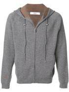 Bally Knitted Zip Hoodie - Grey