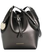 Emporio Armani Front Logo Satchel Bag - Metallic