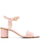 Stine Goya Oda Block Heel Sandals - Pink & Purple