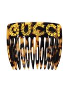 Gucci Crystal Gucci Hair Comb - Black
