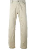 Armani Jeans Slim Fit Chinos, Men's, Size: 40, Nude/neutrals, Cotton/spandex/elastane