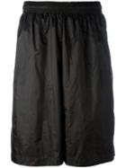 Diesel Black Gold High Shine Track Shorts, Men's, Size: 48, Nylon