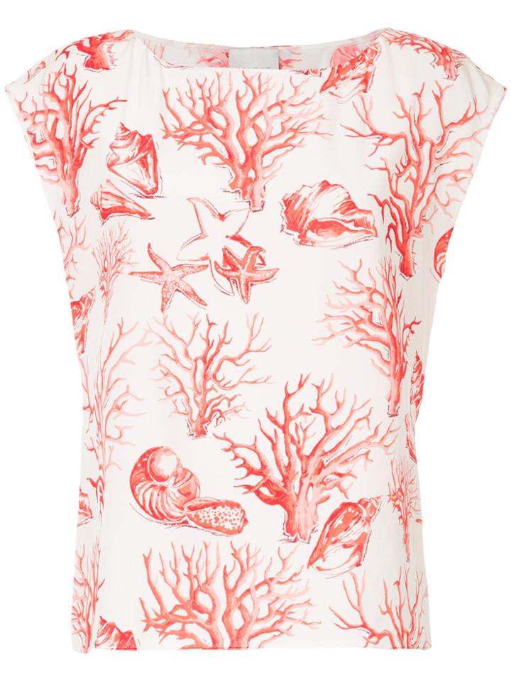 Ingie Paris Underwater Patterned Top - White