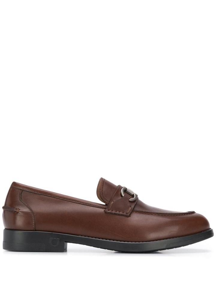 Salvatore Ferragamo Arlin Horsebit Loafers - Brown
