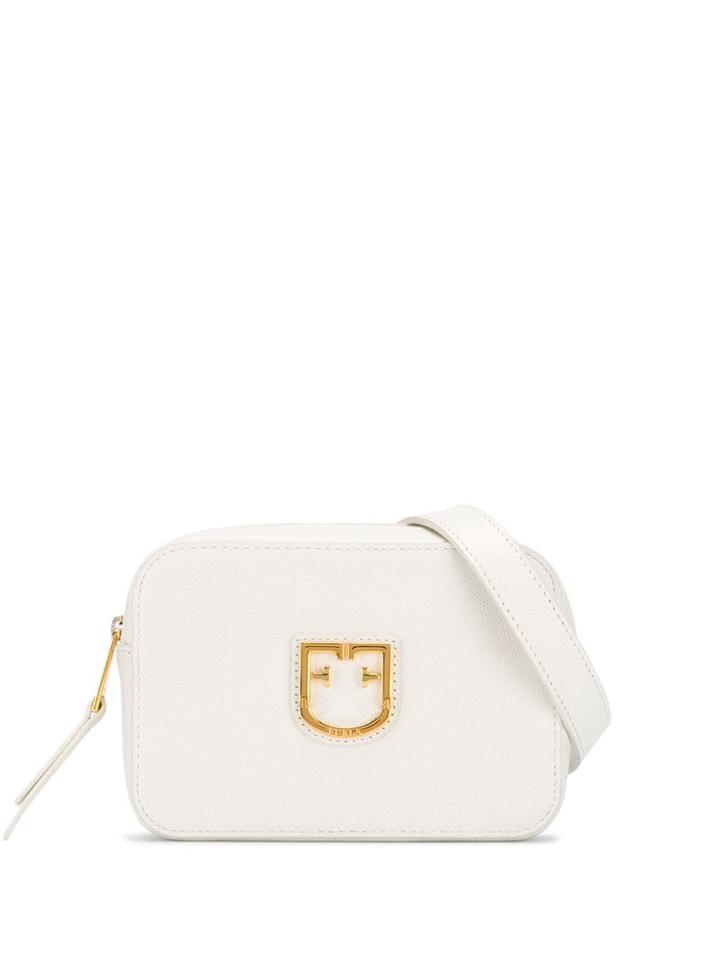 Furla Logo Plaque Belt Bag - White