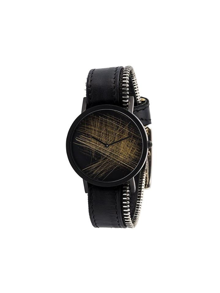 South Lane 'avant Verge Sidezip' Watch - Black