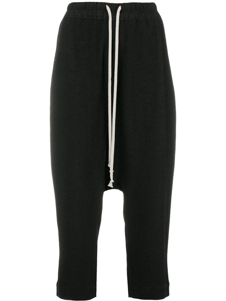 Rick Owens Dropped Crotch Trousers - Black