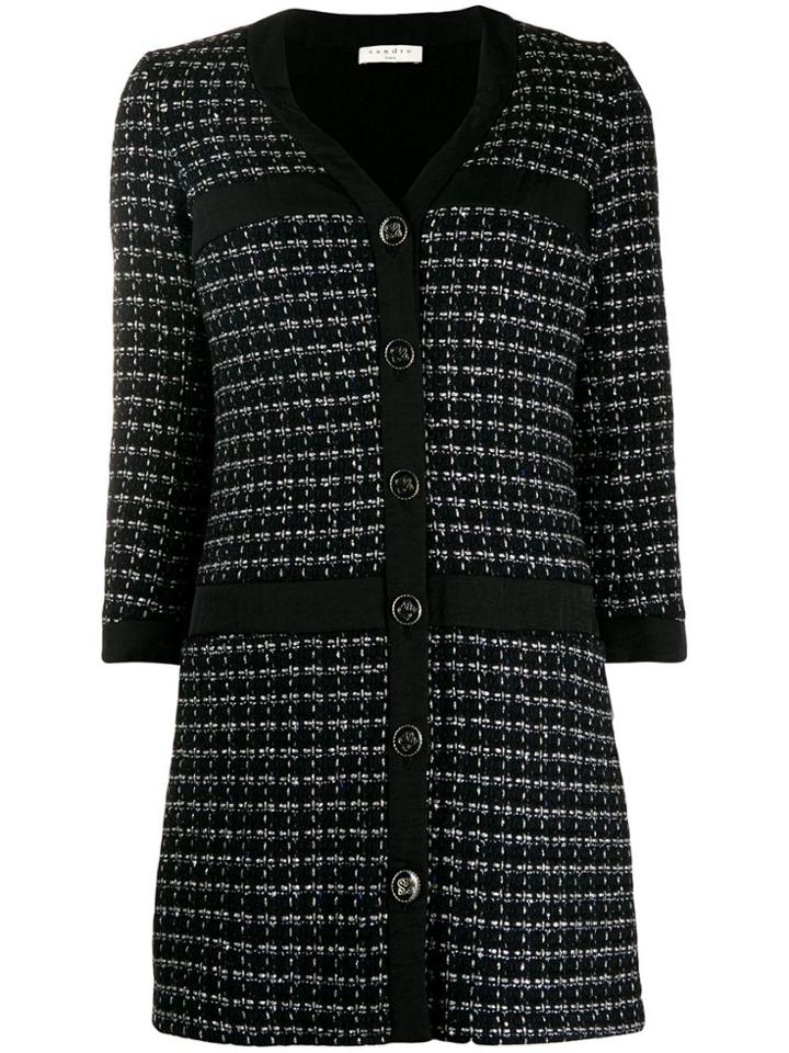 Sandro Paris Tweed Dress - Blue