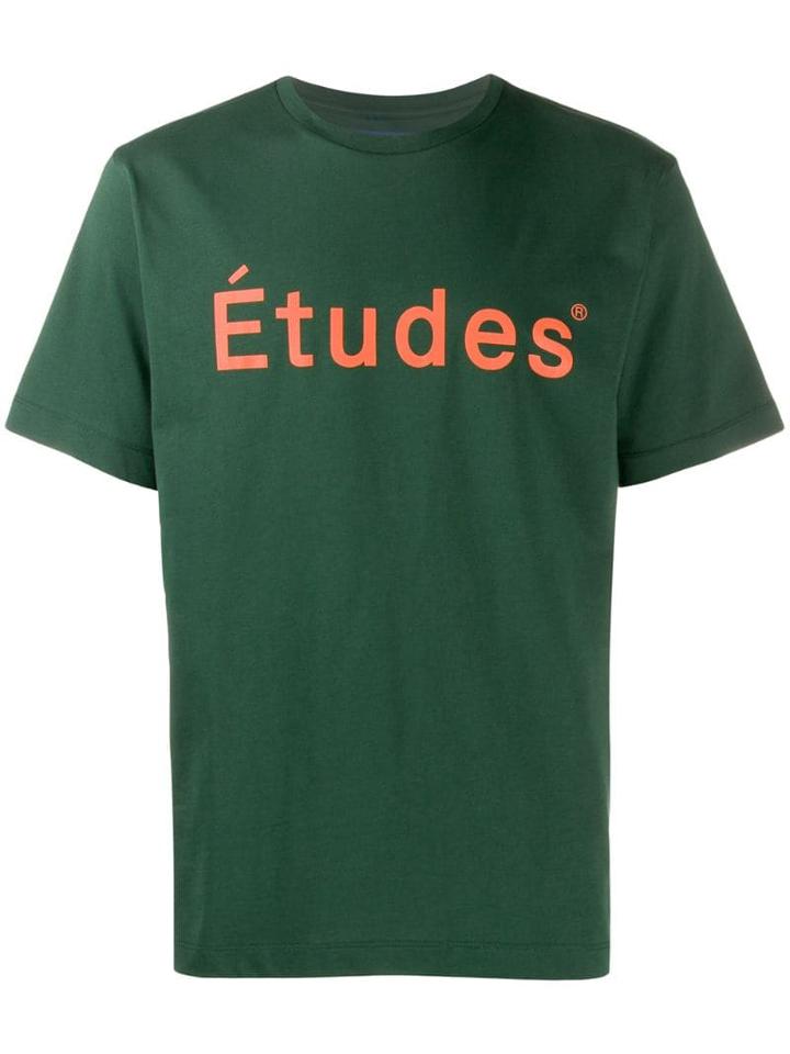 Études Logo Print T-shirt - Green
