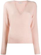 Laneus V-neck Sweater - Pink
