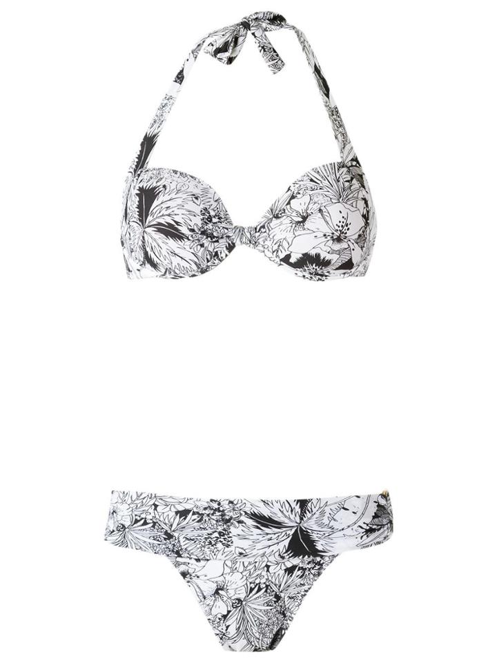 Amir Slama Printed Bikini Set - White