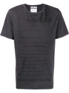 Moschino Care Label Print T-shirt - Grey
