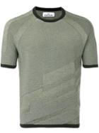 Stone Island Knitted T-shirt, Men's, Size: Large, Green, Cotton