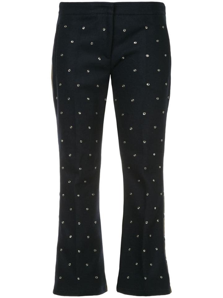 Nº21 Stud Detailing Flared Trousers - Green