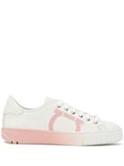 Salvatore Ferragamo Horseshoe Print Sneakers - White