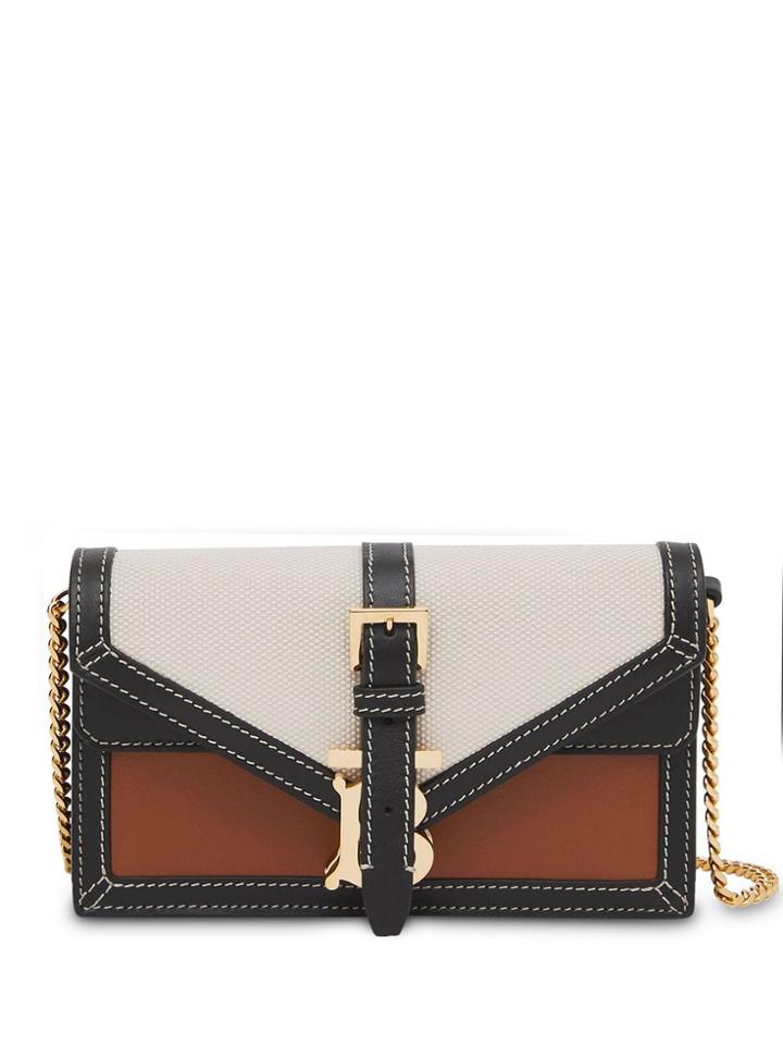 Burberry Tb Envelope Clutch - Neutrals